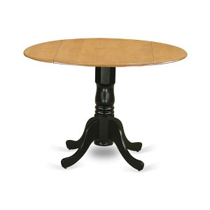 East West Furniture,Dining Table Oak & Black - 1 of 2