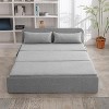 Mjkone Queen Size Pull Out Sofa Bed, 2-in-1 Modern Pull Out Linen Sleeper Sofa Couch - 2 of 4