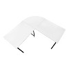 Monarch Specialties Computer Desk Home Office Corner 55InchL L Shape Work Laptop Metal Laminate White Black Contemporary Modern - 3 of 4