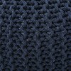 Nahunta Modern Knitted Cotton Round Pouf - Christopher Knight Home - 3 of 4