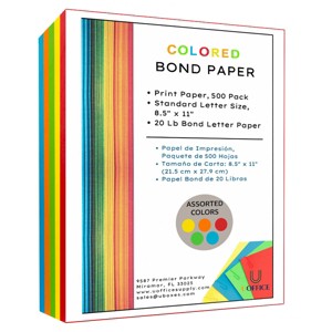 colored bond paper bundle 8.5" x 11" - 1 of 4