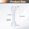 Unique Bargains Automotive Repair Furniture Assembly Galvanized Open-End Thin Wrenches - 2 of 4