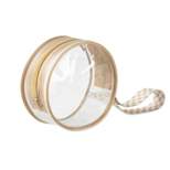 Itzy Ritzy Clear Pacifier Case - Toast Checkerboard