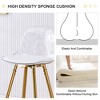 VYNXARIA Modern comfortable upholstered bar chairs,stylish design bar chairs for dining room, kitchen, terrace ,living room ,Gold - 3 of 4