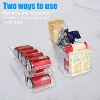 LunaLulinlk Double Layers Soda Can Fridge Storage Organisers, Automatic Drink Can Dispenser, Can Dispenser Rack, Rolling Tin Can Storage - 3 of 4