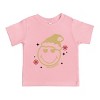 SmileyWorld Christmas Heart Eyes - Toddler Short Sleeve Graphic T-Shirt - 2 of 4