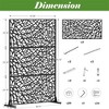 NicBex 1-Panel Room Divider Privacy Screen with Metal Legs for Home & Office, Black - 3 of 4