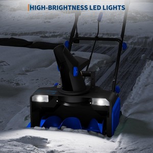 Corded Electric Snow Blower with 180° Rotating Chute & LED Lights 2200W Brushless Motor Clears 20" Wide, 12" Deep Path Up to 25 Ft for  Walkways - 1 of 4