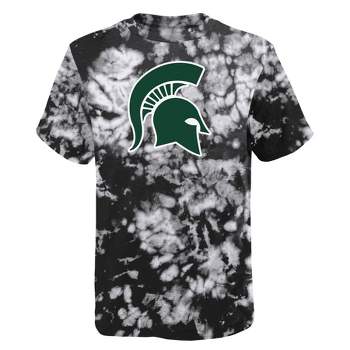 NCAA Michigan State Spartans Boys' Black Tie Dye T-Shirt