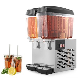 18L Commercial Beverage Dispenser, 1 Tank Iced Tea Drink Machine, 150W Juice Dispenser Stainless Steel Design, Fast Cooling, Easy to Clean, Perfect - 1 of 4