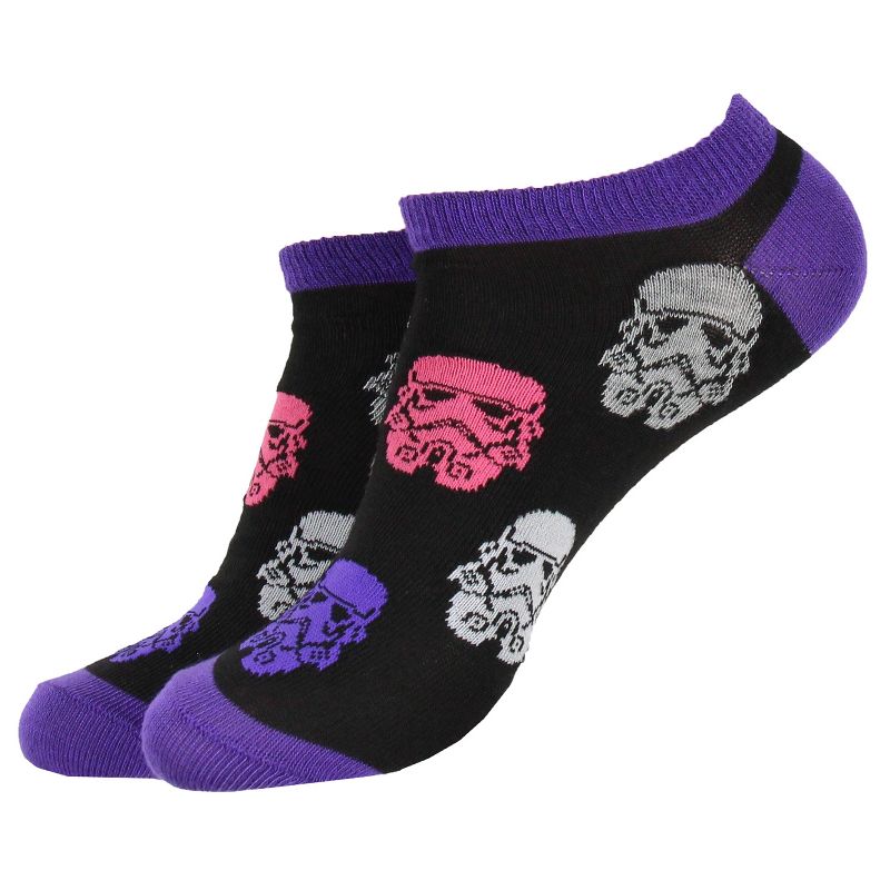 Disney Star Wars Darth Vader Join The Empire No-Show Ankle Socks 5 Pair Multicoloured, 2 of 7