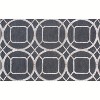 HomeRoots 5' X 8' Charcoal and Ivory Abstract Geometric Hand Tufted Area Rug - 4 of 4