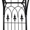 vidaXL Garden Arch Black Iron 78.7 x 20.5 x 80.3 in Durable - 4 of 4