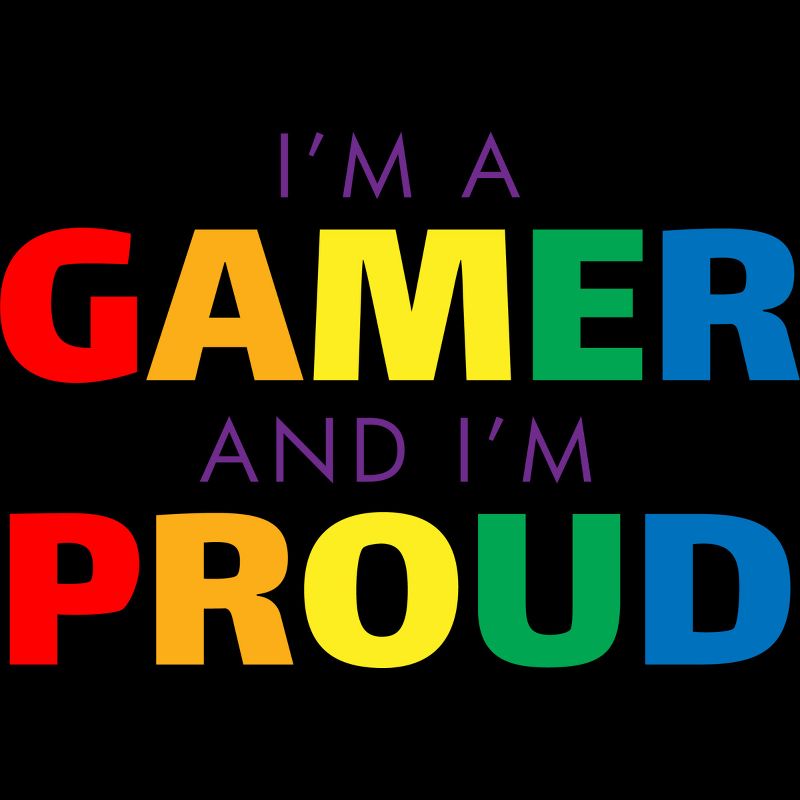 Adult Design By Humans I'm a Gamer and I'm Proud Pride By T-Shirt, 2 of 3