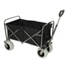 VisioGear 2PCS Fishing Cart with Rod Holders, Beach Wagon with Big Wheels for Sand, Strap with Multiuse Bag, Black&Orange, 44.88"*25.98"*44.49" - 2 of 4