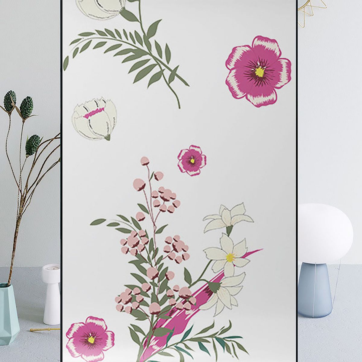 Unique Bargains s Window Films Frosted Privacy Window Films Polyvinyl Chloride Colorful - thumbnail 2