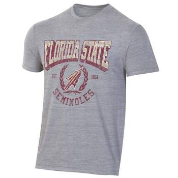 NCAA Florida State Seminoles Men's Gray Triblend T-Shirt