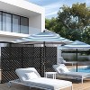SpassWay 47" x 72" White Metal Garden Trellis Privacy Screen Indoor Outdoor Room Divider Lattice Panel - 2 of 4