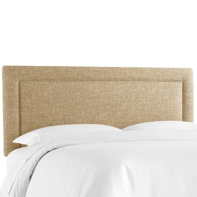 Skyline Furniture Queen Border Headboard Beige: Upholstered Pine Frame ...