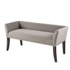 Sapphtopaz Upholstered Ottoman Bench with Nailhead Trim, Low Back Accent Bench with Flared Arms, Upholstered Bedroom End Bench - 3 of 4