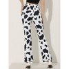 Allegra K Women's Print High Waist Casual Flare Bell Bottom Stretch Long Pants - 4 of 4