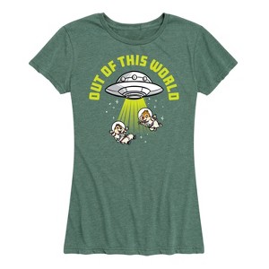 Women's - Disney - UFO Out Of This World Short Sleeve Graphic T-Shirt - 1 of 4