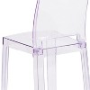Flash Furniture Emilie Ghost Chair with Square Back in Transparent Crystal - 4 of 4