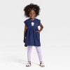 Toddler Girls' Short Sleeve Knit Dress - Cat & Jack™ - 4 of 4