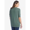 Woman Within Plus Size Perfect Elbow-Length Sleeve Cardigan - 3 of 4