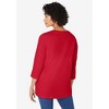 Woman Within Women's Plus Size Perfect Three-Quarter Sleeve V-Neck Tunic - 3 of 4