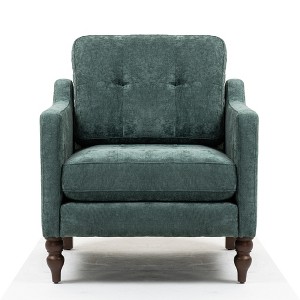 Vynxaria Comfy Chenille Chair with USB Port & Ergonomic Design for Living Room - 1 of 4