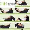 Allsett Health Wedge Pillow - Adjustable 9&12 Inch Memory Foam Cushion for Legs and Back Support - Acid Reflux, and GERD - Machine Washable - Black - 3 of 4