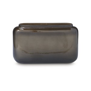 Signature Design by Ashley Sumner 7.5" Glass Vase, Gray & Gold Metallic Finish - 1 of 4