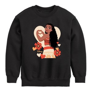 Boys' - Disney - Love Moana Graphic Long Sleeve Fleece Sweatshirt - 1 of 4