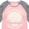 Girls' - Disney - There Are Bright Things Ahead Shirt Tail Raglan Graphic T-shirt - 2 of 3