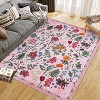 Fulvari Colorful Color Floral Door Mat Indoor Entrance Non-Slip Soft Oriental Vintage Carpet Kitchen Entryway Bedroom Corridors Indoor - 2 of 4