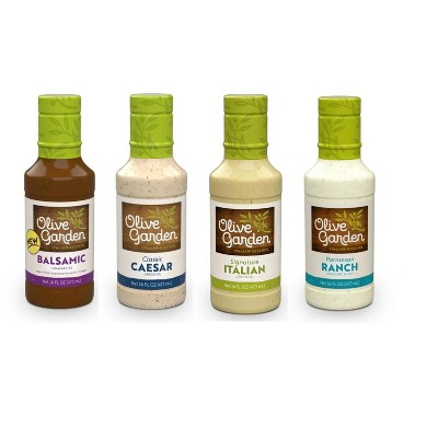 Olive Garden Dressing Variety Pack (Ranch, Italian, Caesar, Balsamic)