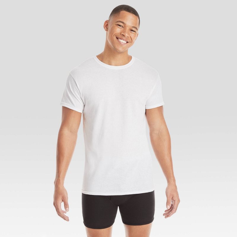 Hanes Men's Crewneck T-Shirt with Fresh IQ - White, 4 of 7