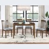 Aukfa Wooden Dining Table for 4 –  Kitchen Table, Walnut Finish, for Dining Room or Kitchen - 2 of 4