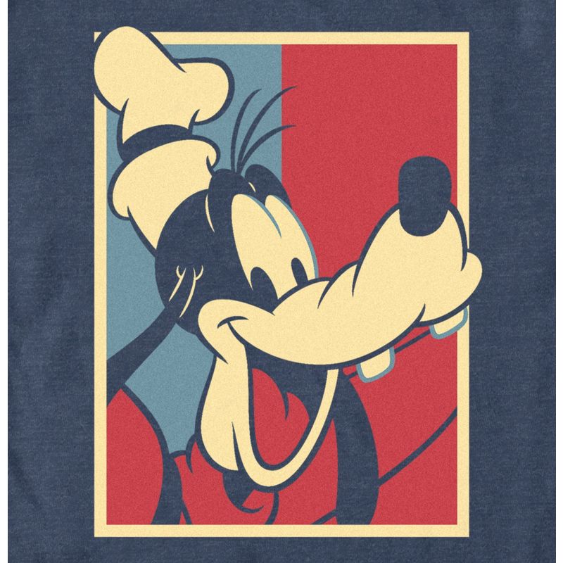 Men's Mickey & Friends Red White and Goofy T-Shirt, 2 of 5