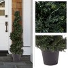 Spiral Cypress Artificial Plant - Potted 4-foot-tall Topiary Tree - Uv ...