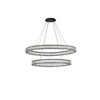Elegant Lighting Monroe 2 - Light Pendant in  Black - 2 of 4
