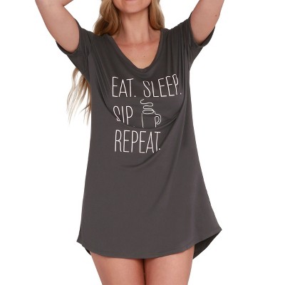 Hello Mello Women’s Let Me Sleep Lounge Sleep Shirt