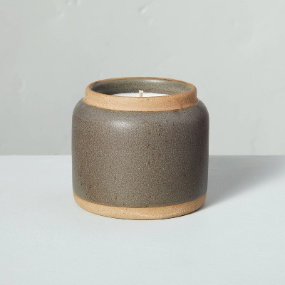 4oz Smoked Woods Speckled Ceramic Seasonal Candle - Hearth & Hand™ with Magnolia