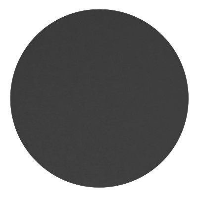 30" Black Round Metal Frame Accent Wall Mirror