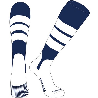 PEAR SOX OTC Baseball Softball Stirrup Socks (C, 5in) Navy, White