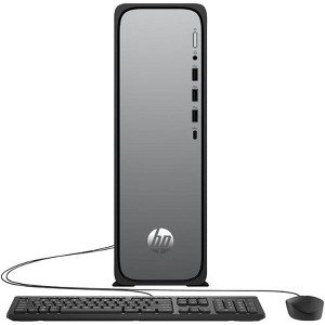 Refurbished: HP S03-0903w OmniDesk Slim Desktop PC Intel i3 8GB, 512GB, W11H - Silver - Manufacturer Refurbished - 1 of 4