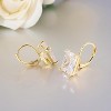 18K White Gold Plated CZ Drop Earrings – Simulated Diamond Dangle Jewelry for Women, Wedding & Birthday Gift - 4 of 4
