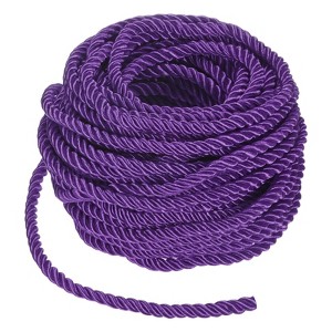 Unique Bargains Soft Polyester Decorative Cord Twisted Rope Trim 1 Pc - 1 of 4