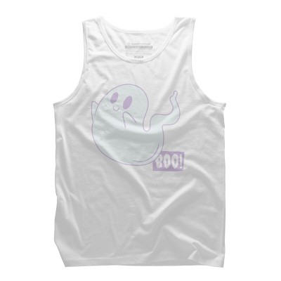 Men's Design By Humans Boo Cute Ghost Halloween cute design By BoogieCreates Tank Top